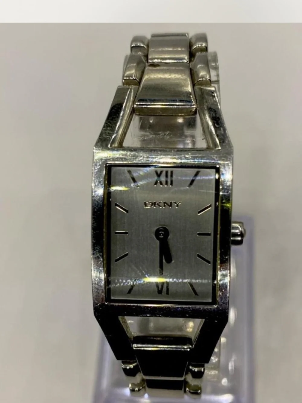 DKNY *** Silver Rectangular Link Bracelet Watch ***